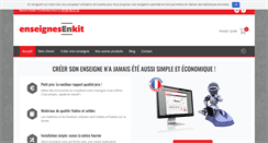 Desktop Screenshot of enseignesenkit.com